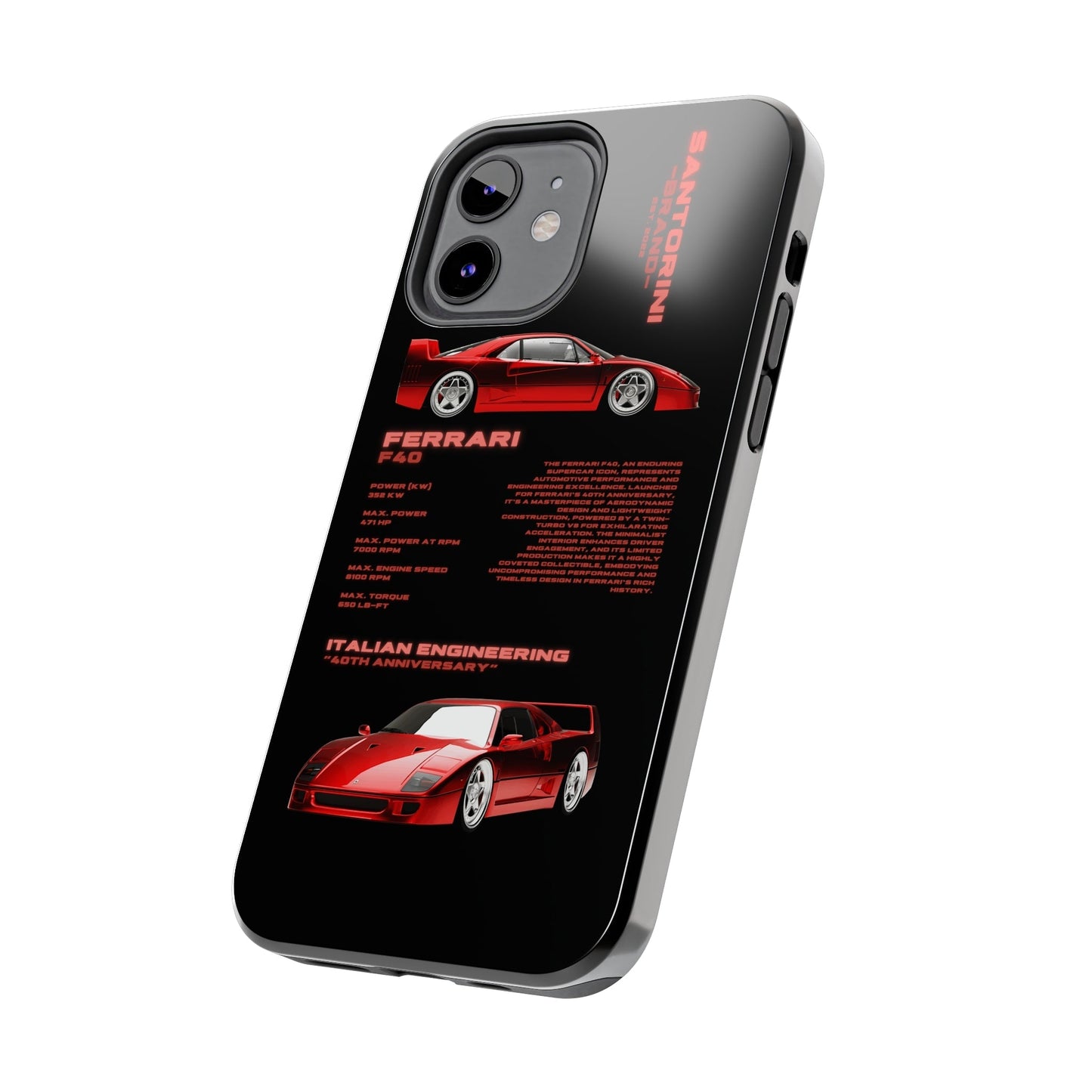 "Ferrari F40" Black Case