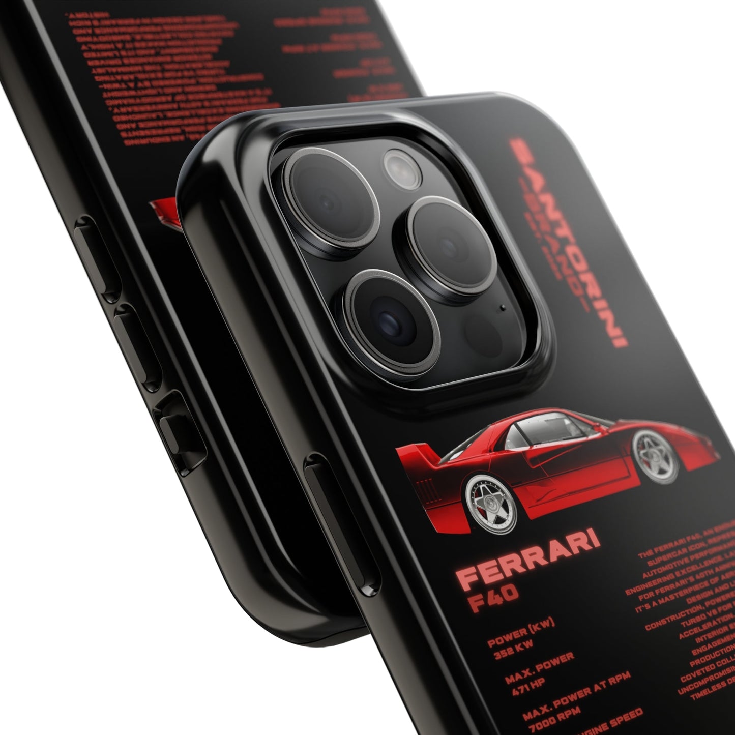 "Ferrari F40" Black Case