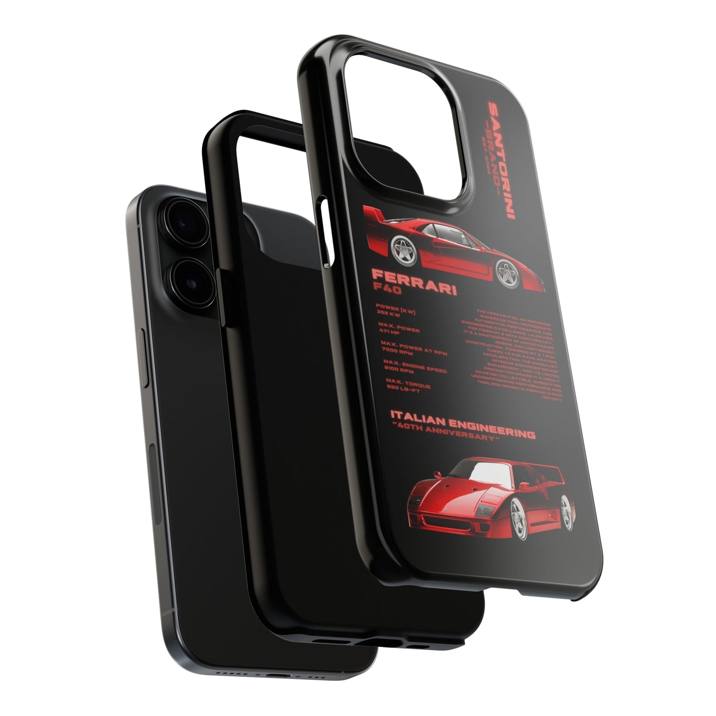 "Ferrari F40" Black Case