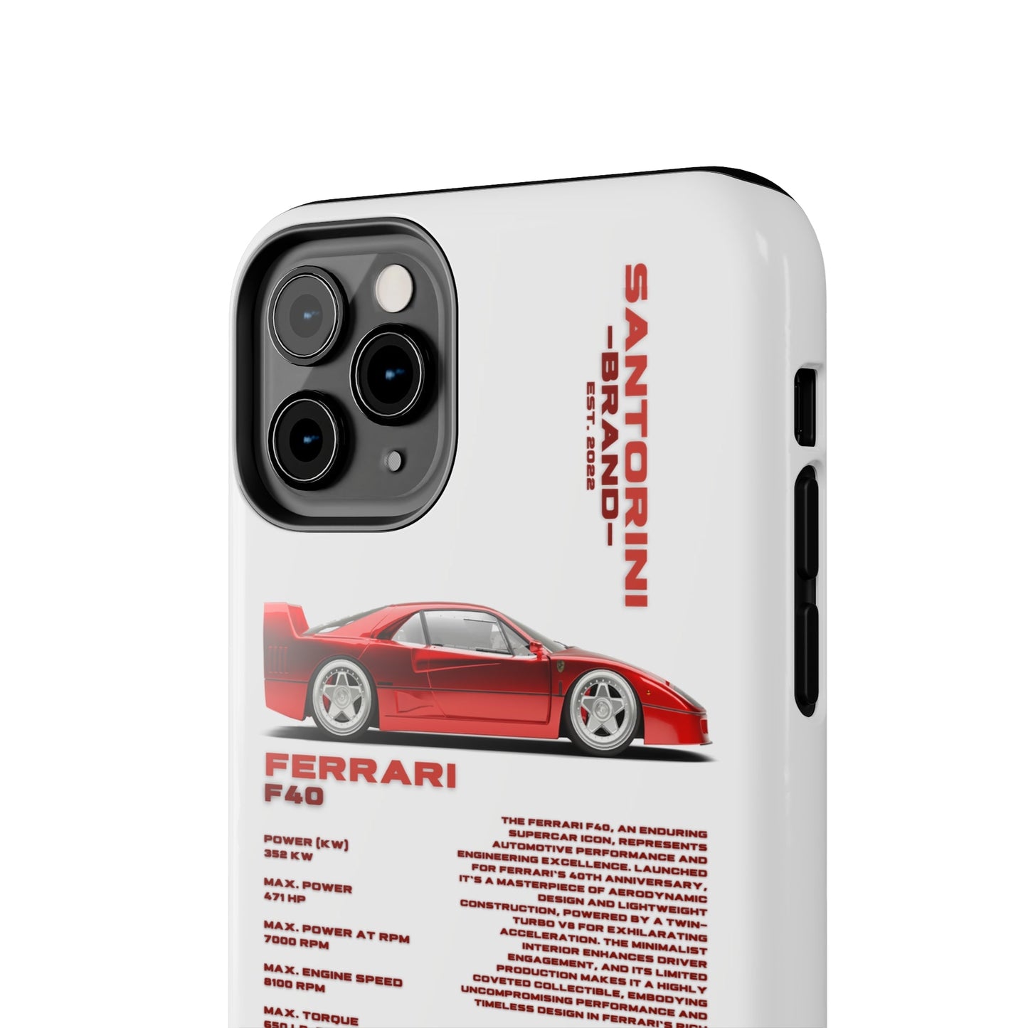 "Ferrari F40" White Case