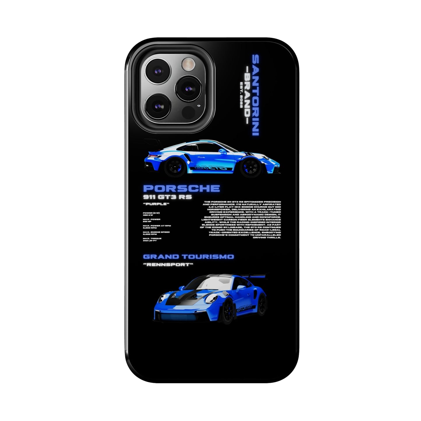 "Shark Blue" Black Case