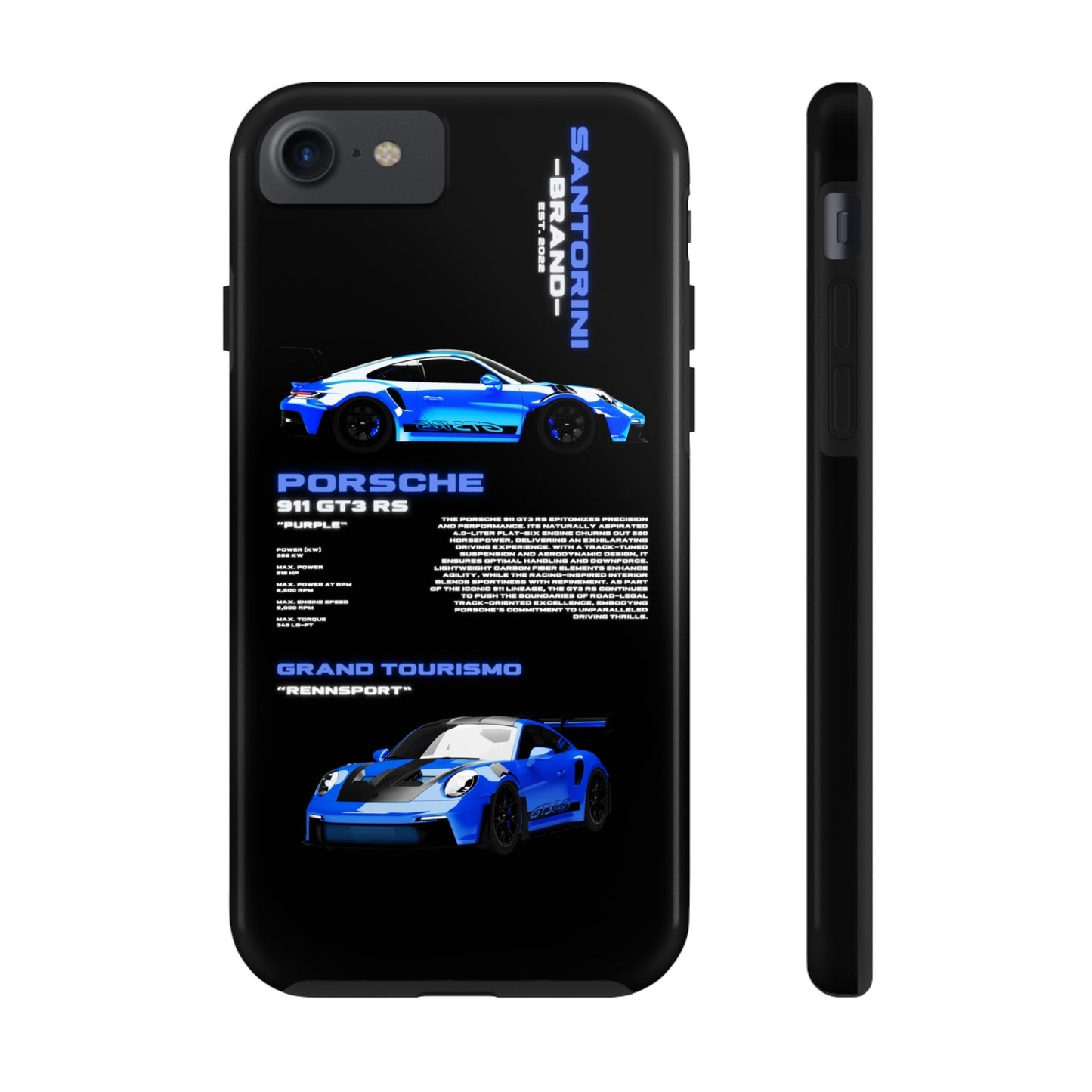 "Shark Blue" Black Case