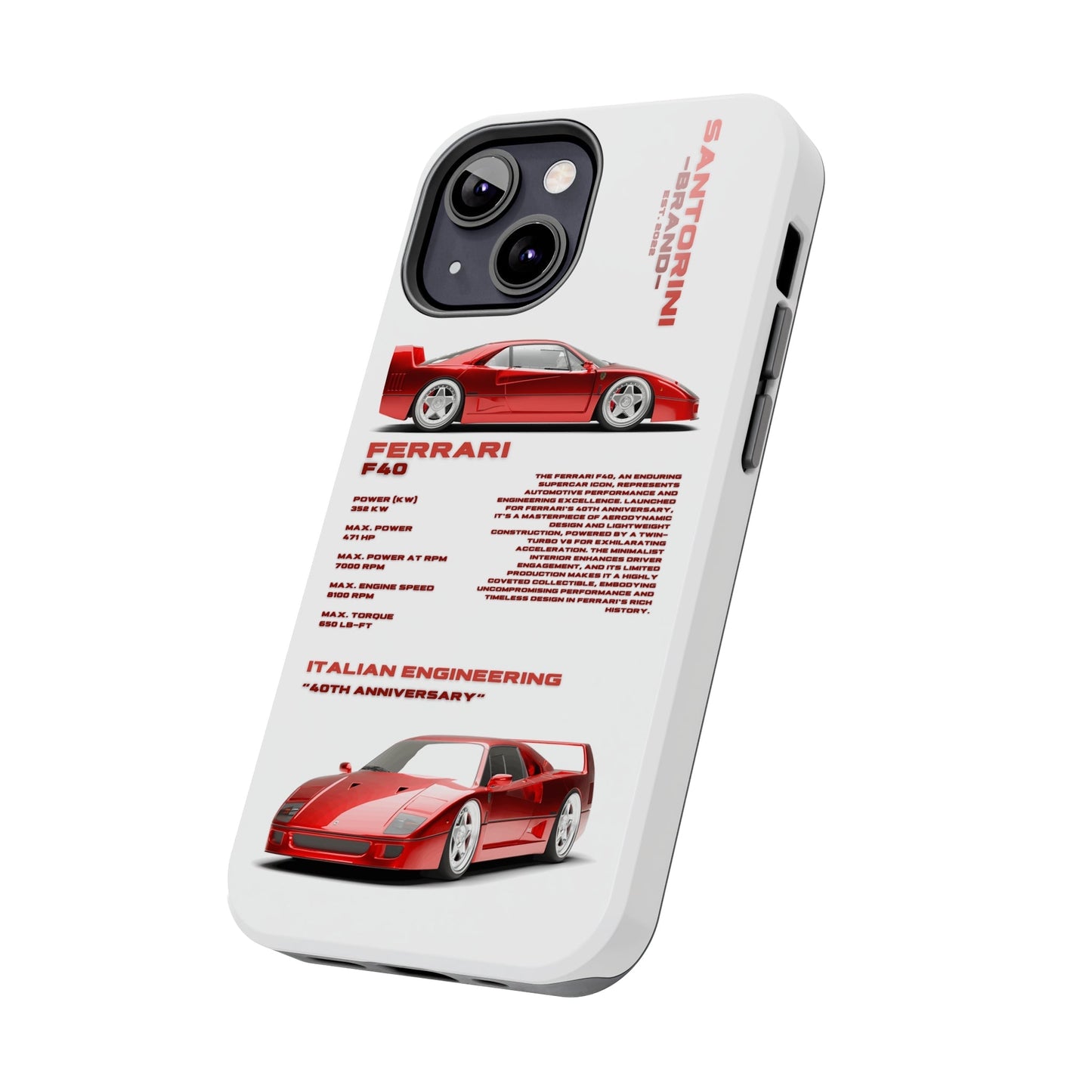 "Ferrari F40" White Case