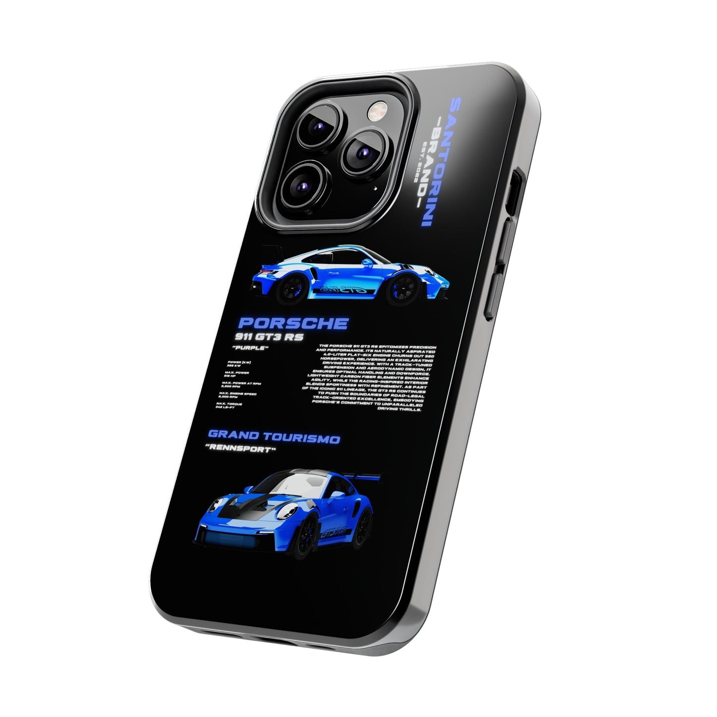 "Shark Blue" Black Case