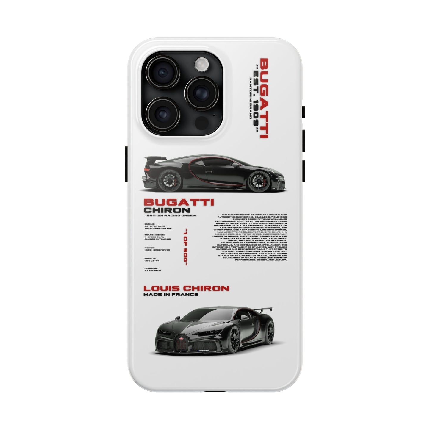 "Bugatti Chiron" White Case