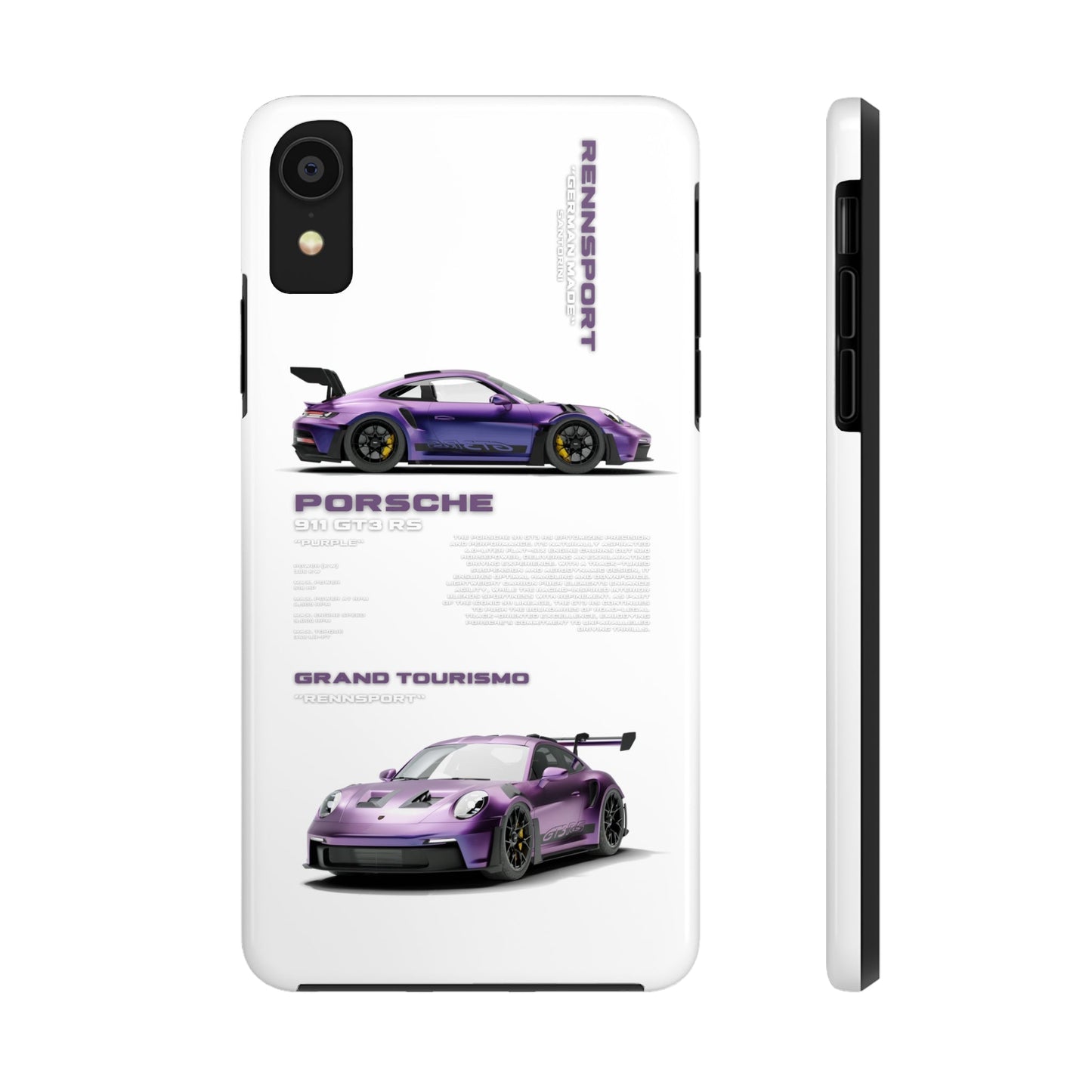 "Porsche GT3 RS" White Case