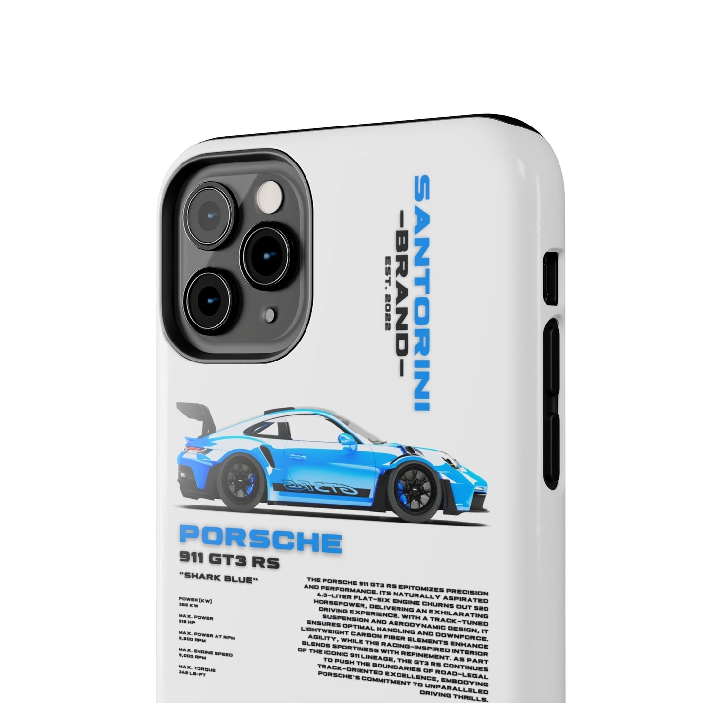 "Shark Blue" White Case