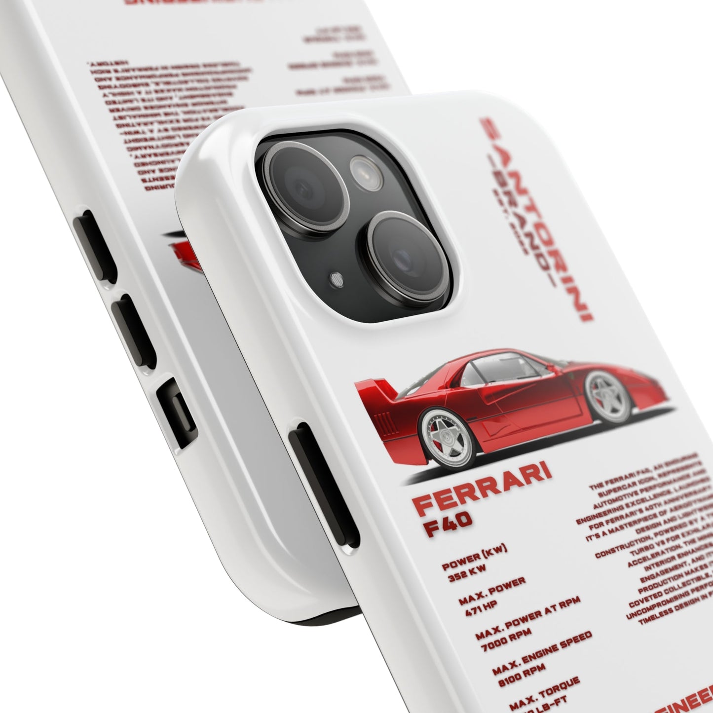 "Ferrari F40" White Case