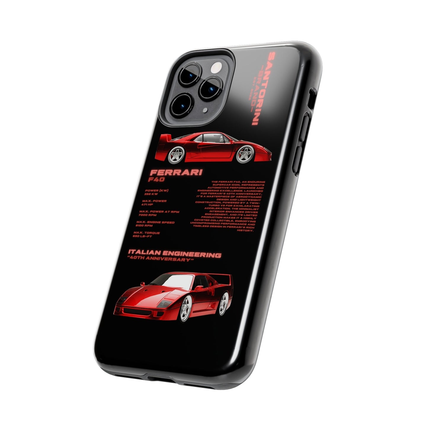 "Ferrari F40" Black Case