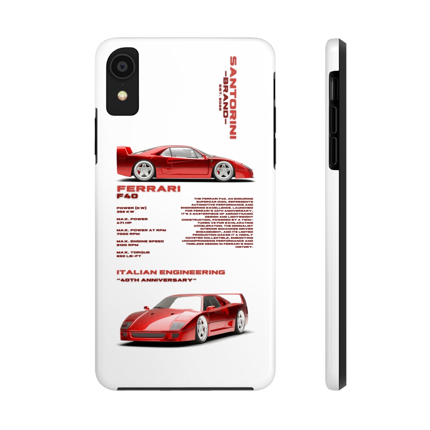 "Ferrari F40" White Case