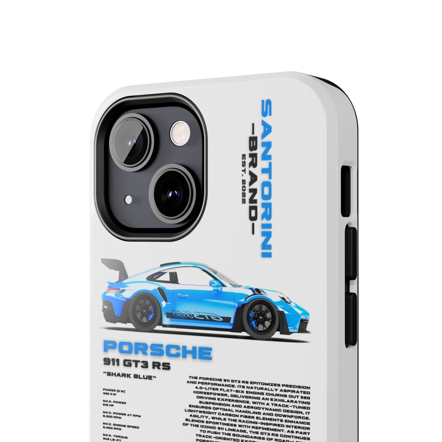 "Shark Blue" White Case