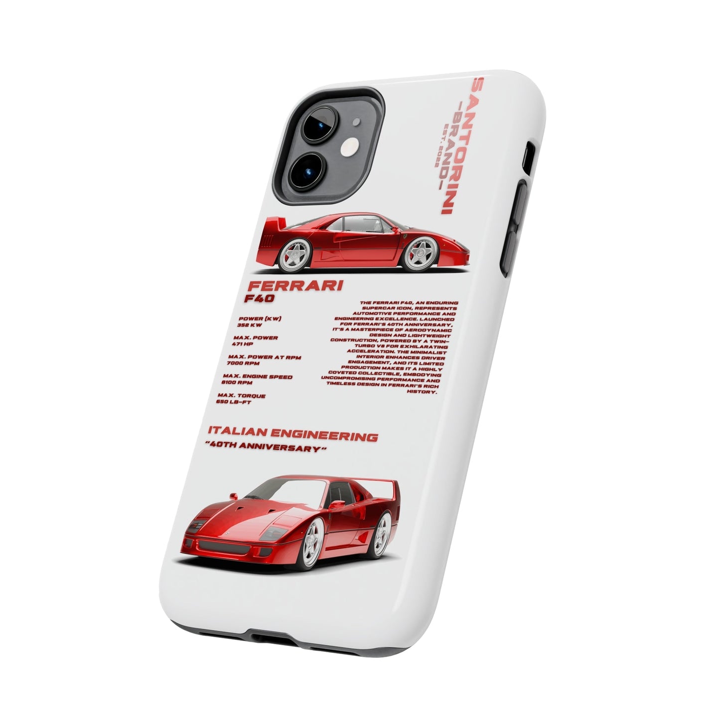 "Ferrari F40" White Case