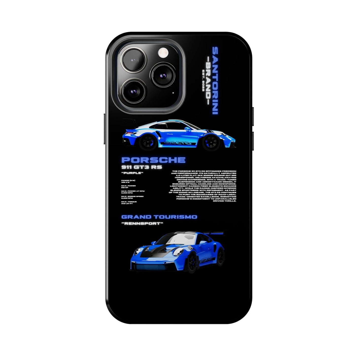 "Shark Blue" Black Case