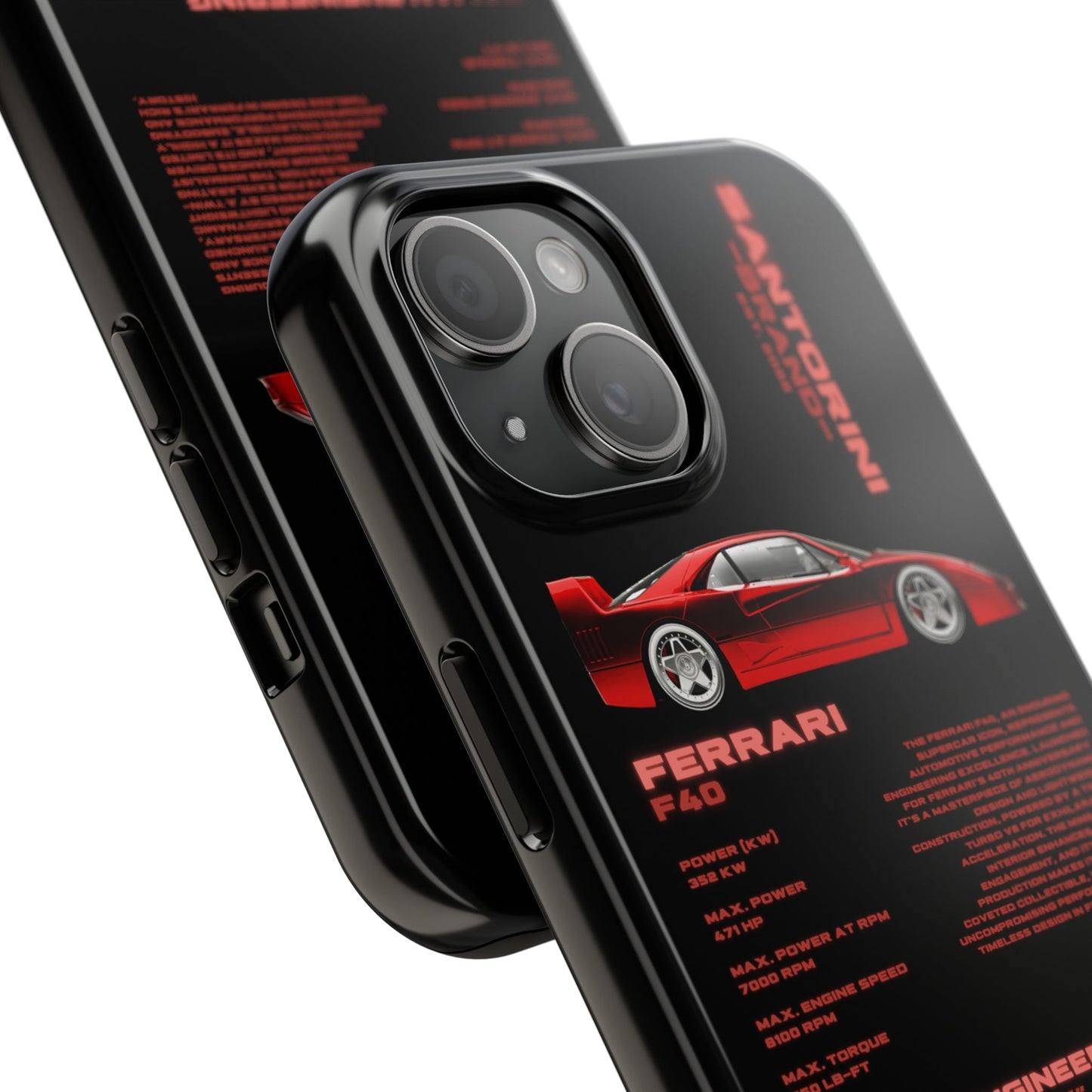 "Ferrari F40" Black Case