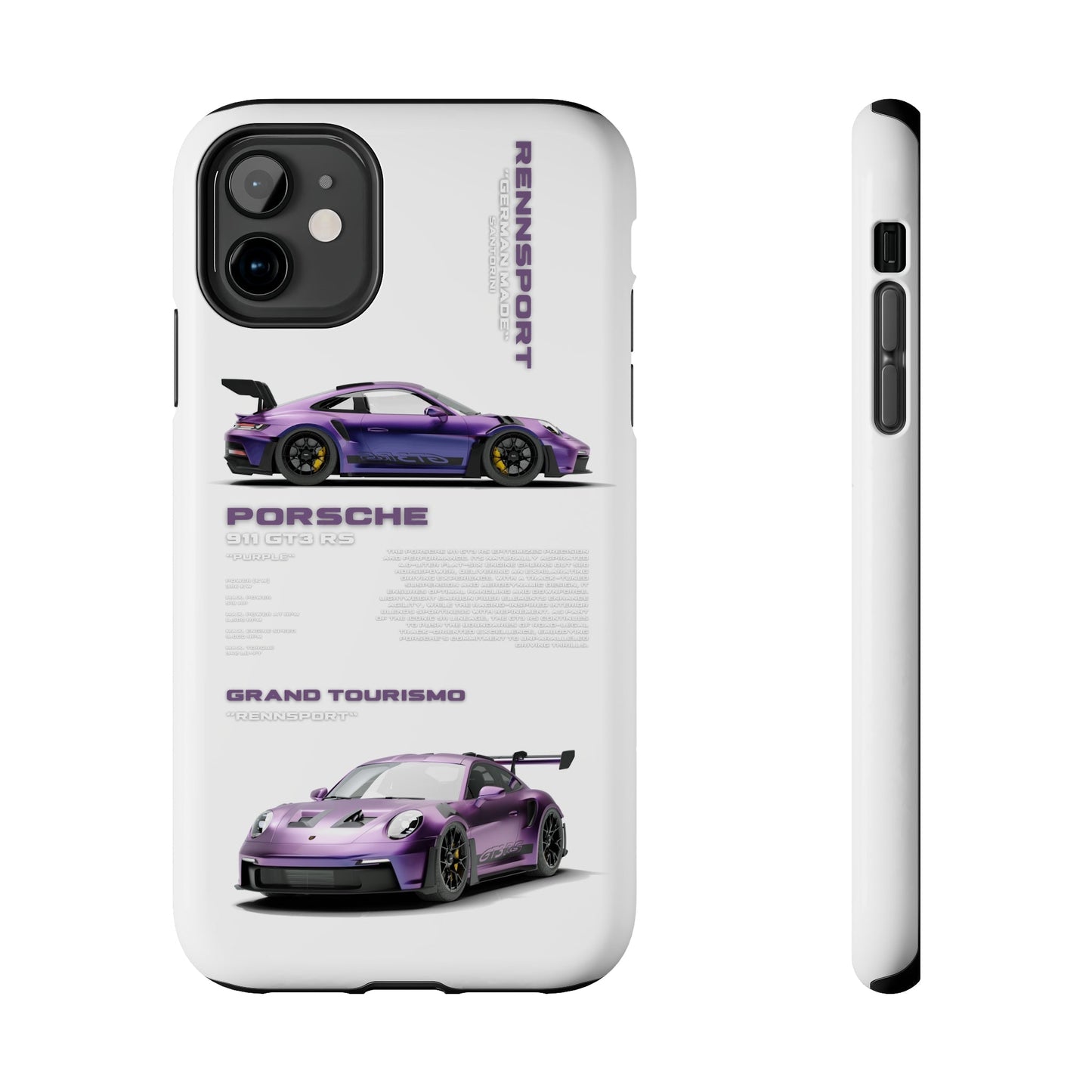 "Porsche GT3 RS" White Case