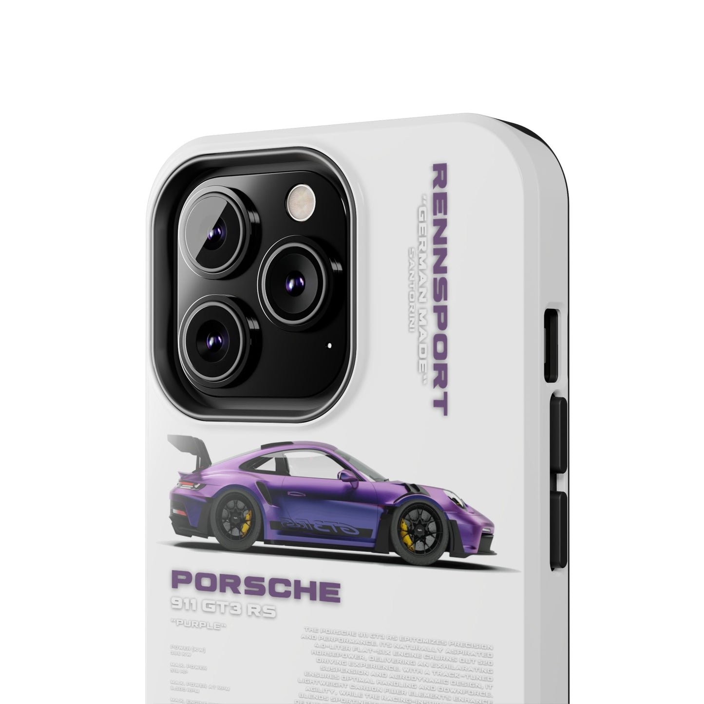 "Porsche GT3 RS" White Case