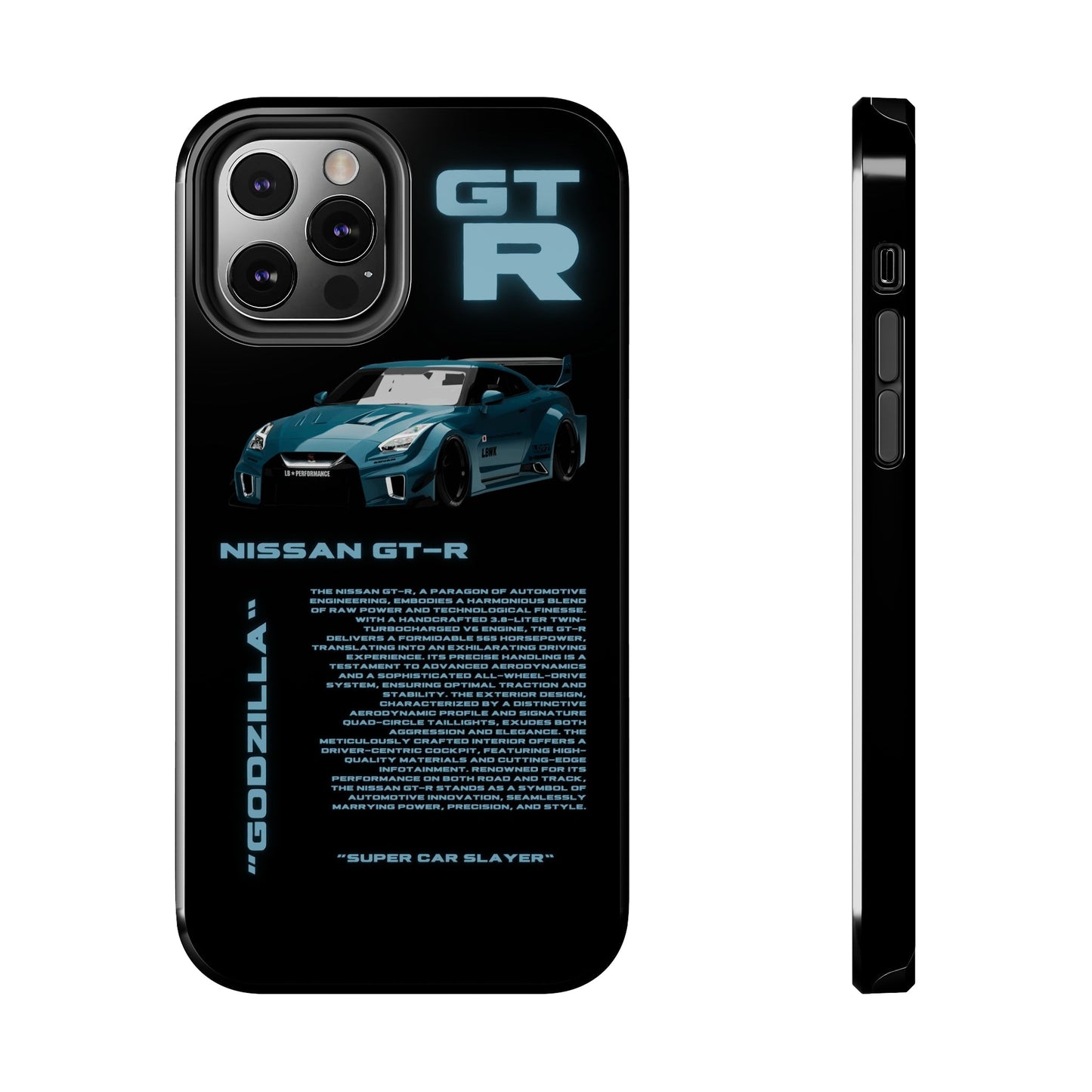 "Nissan GT-R" Black Case