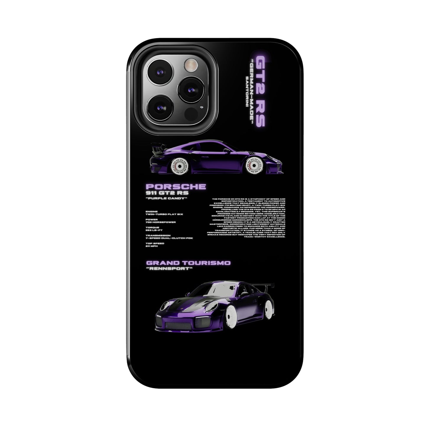 "Purple Candy" Black Case