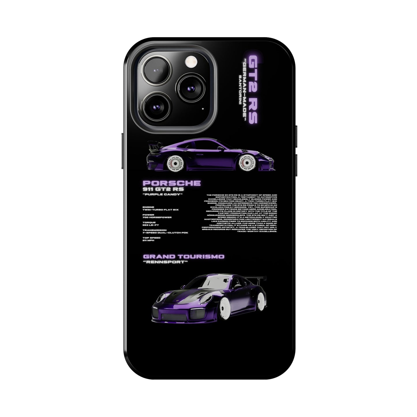 "Purple Candy" Black Case