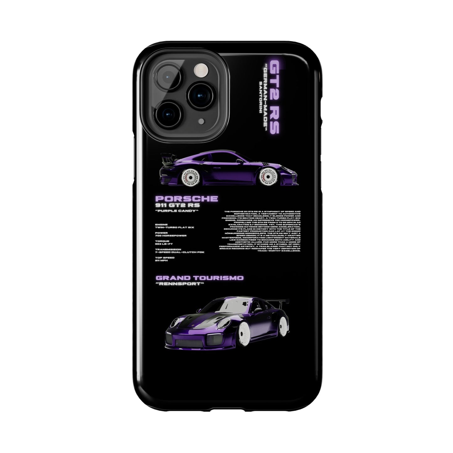 "Purple Candy" Black Case