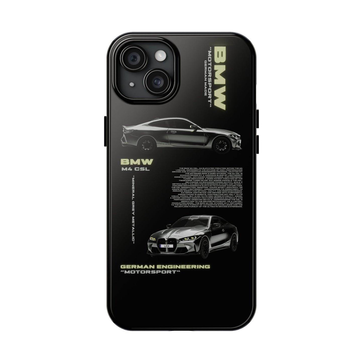 "M4 CSL" Black Case