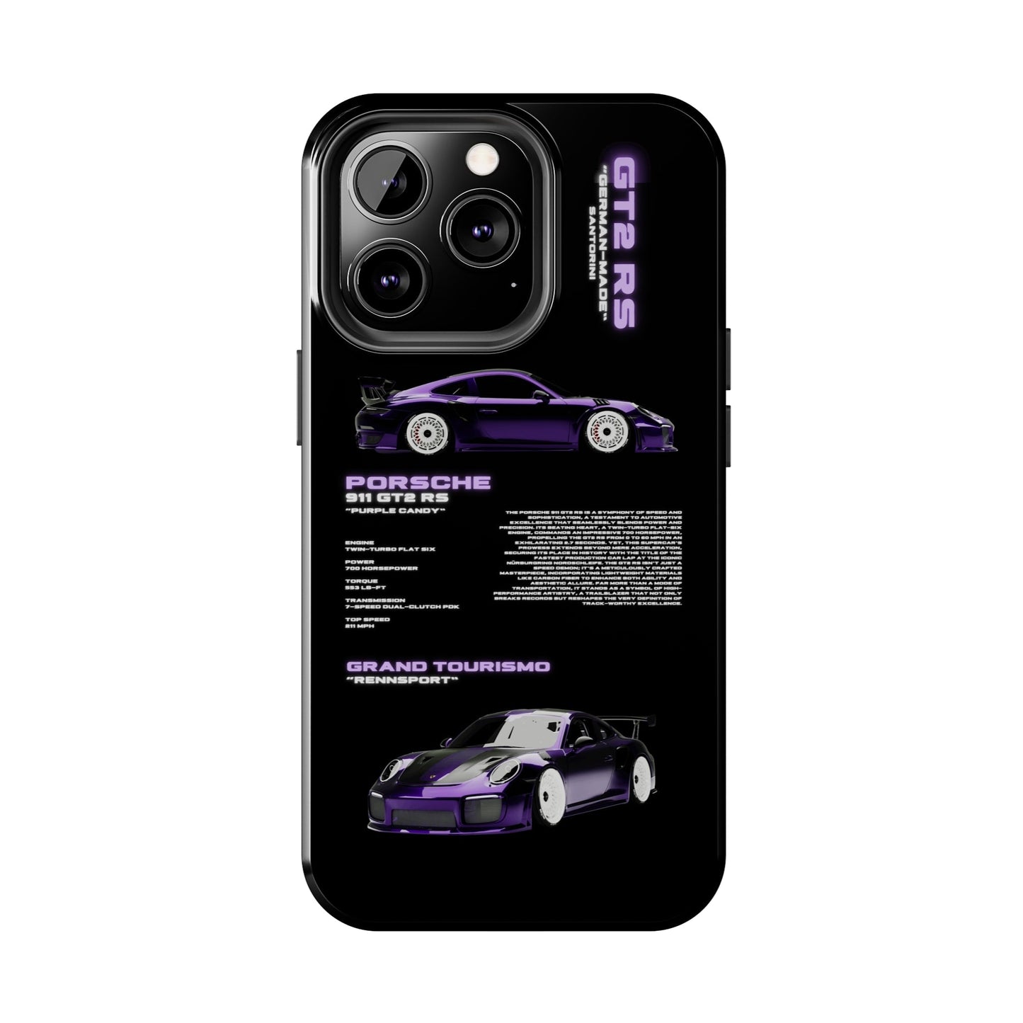 "Purple Candy" Black Case