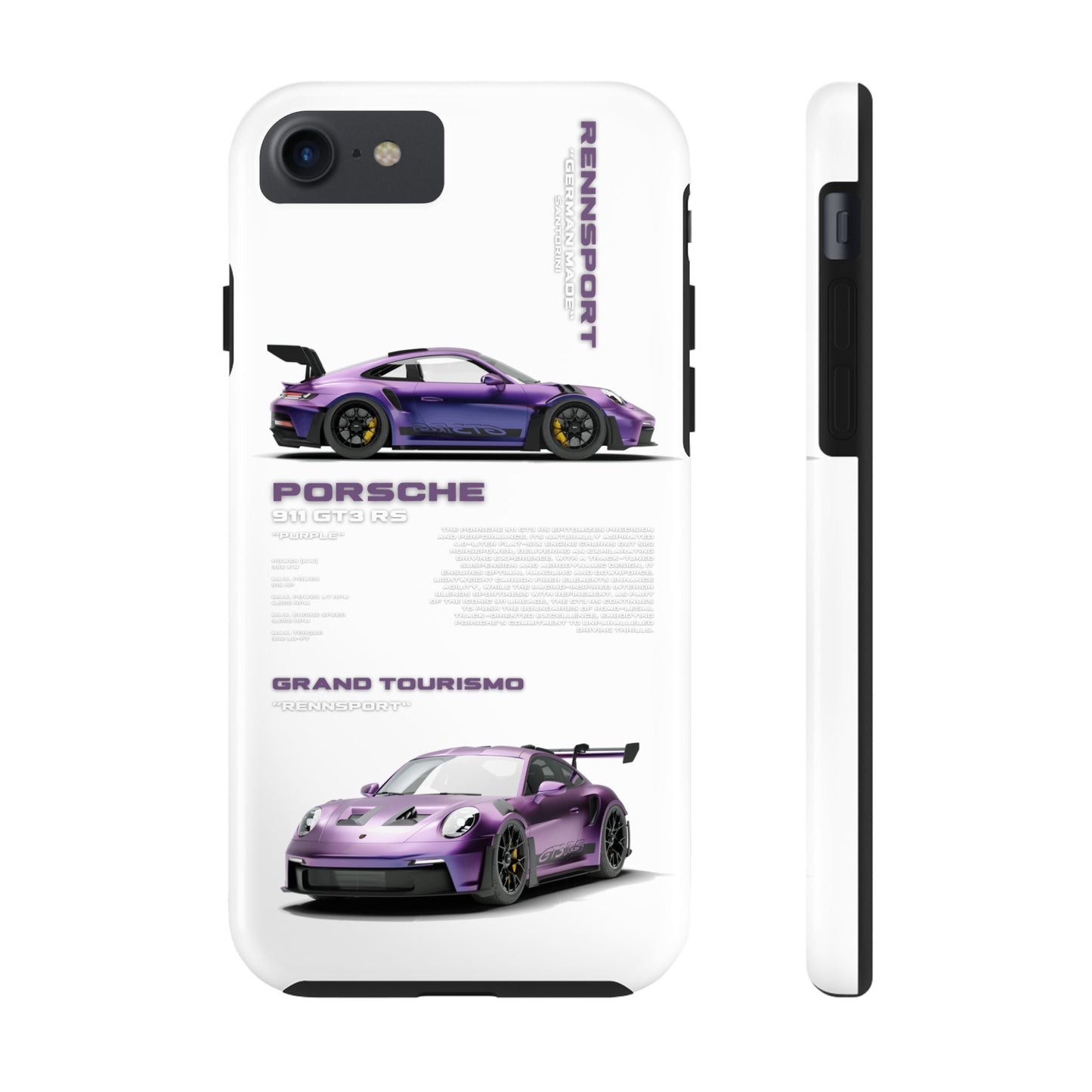 "Porsche GT3 RS" White Case