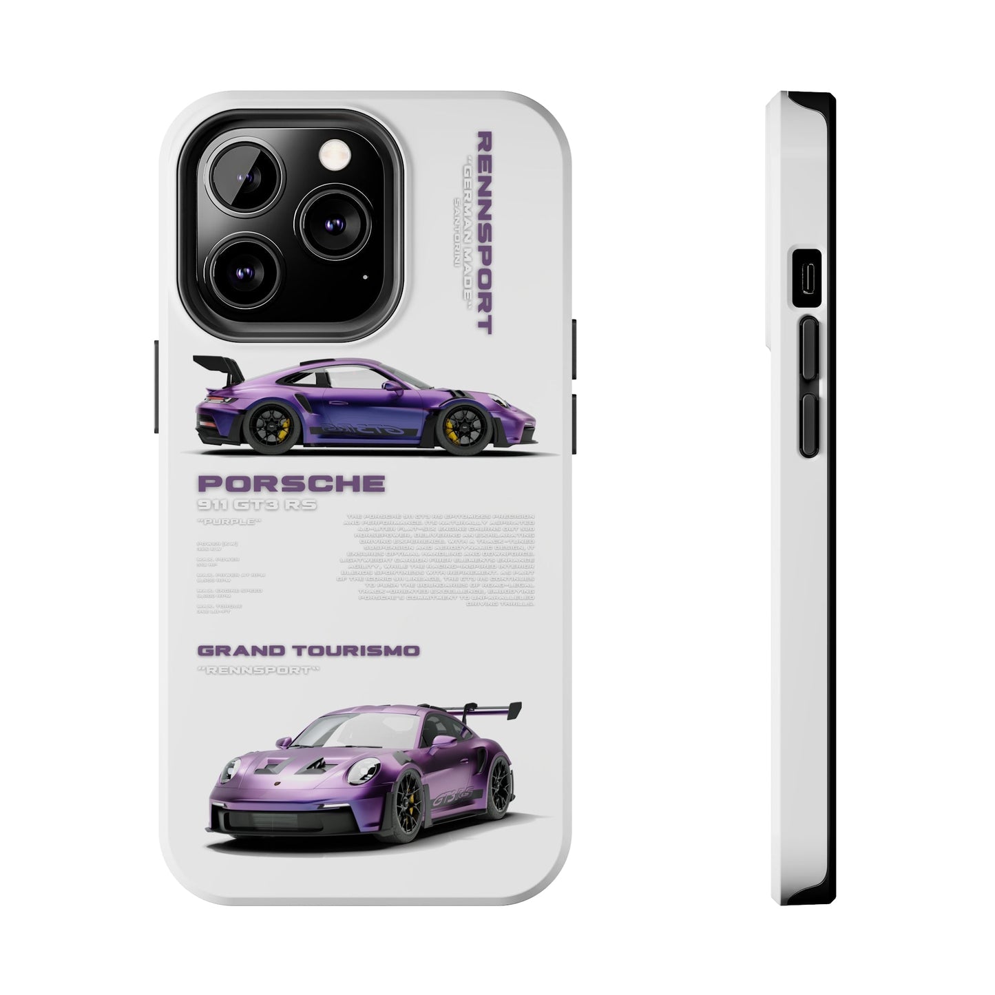 "Porsche GT3 RS" White Case