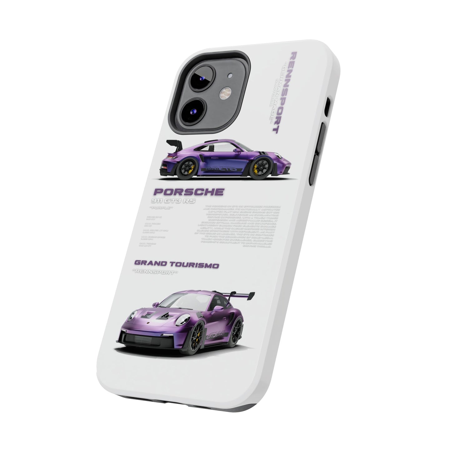 "Porsche GT3 RS" White Case