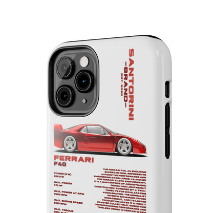 "Ferrari F40" White Case