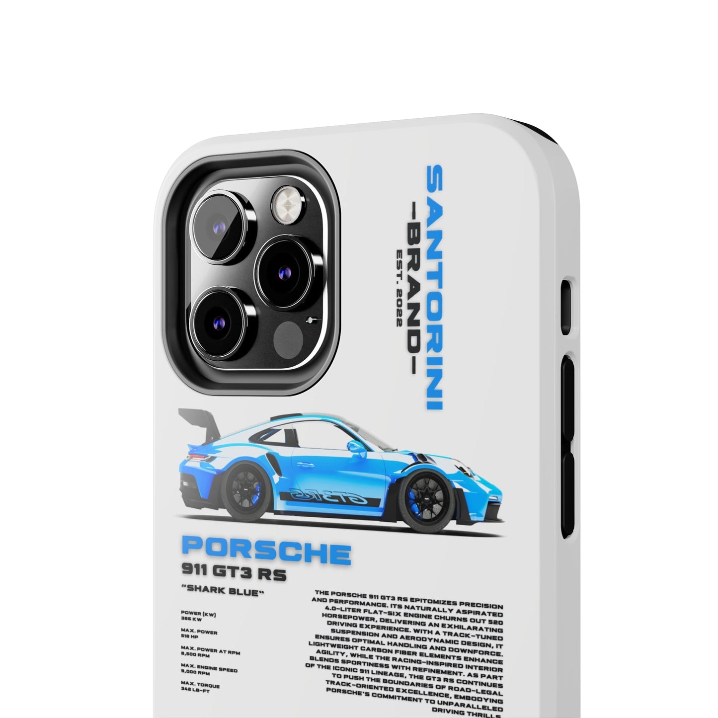 "Shark Blue" White Case